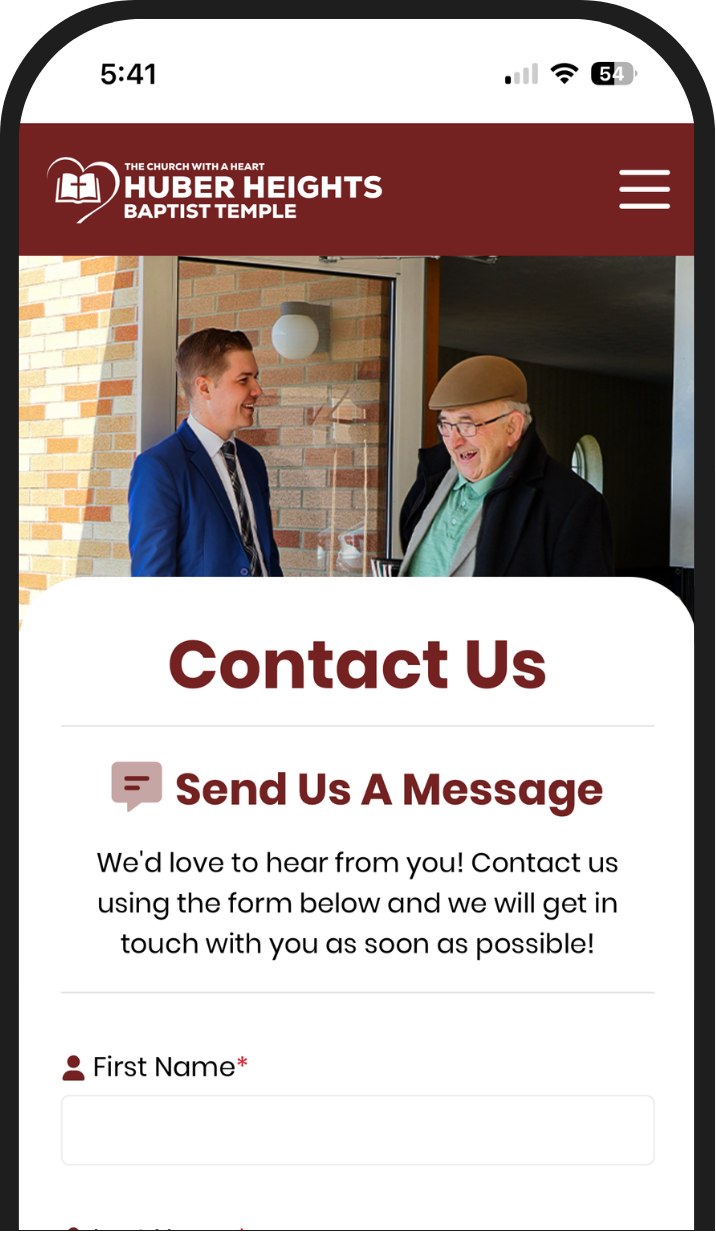 Giving Form on Phone